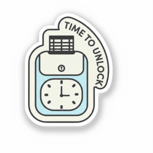 Time to Unlock Digital シール (正面)