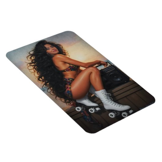 Time Traveler: 80s Roller Skate Dreams マグネット (右側)