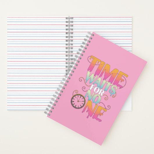 Time Waits For No One Motivational Spiral Notebook ノートブック (内側)