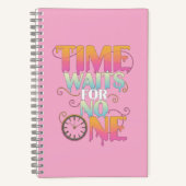 Time Waits For No One Motivational Spiral Notebook ノートブック (正面)