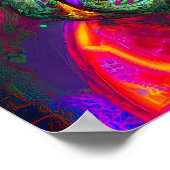 Time Warp; A Surrealism AI Art ポスター (角)