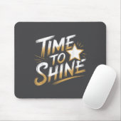 Time Women To Shine Motivational Men Kids  マウスパッド (マウス)