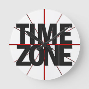 Time Zone Clock for any Time Zone ラウンド壁時計