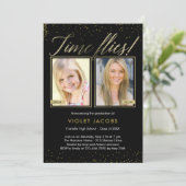 TimeFlies編集可能カラー目盛招待状 招待状 (スタンド正面)