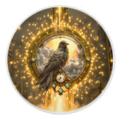 Timekeeper Raven – Gothic Clockwork セラミックノブ (正面)