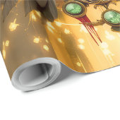 Timekeeper Raven – Gothic Clockwork  ラッピングペーパー (ロールコーナー)