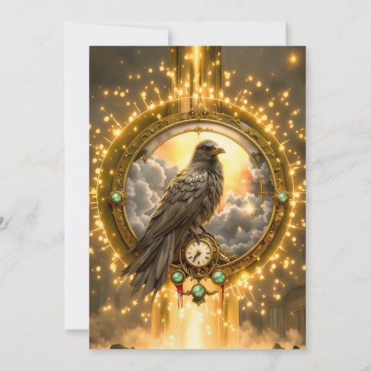 Timekeeper Raven – Gothic Clockwork  招待状 (裏面)