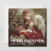 Timeless Angelic Victorian Christmas Greeting Card シーズンカード (正面)
