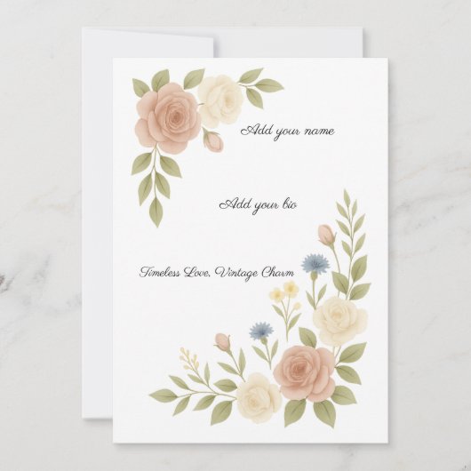 Timeless beauty for timeless moments. シーズンカード (正面)