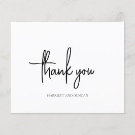 Timeless Black and White Budget 結婚's Thank You