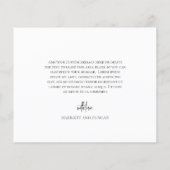 Timeless Black and White Budget 結婚's Thank You (裏面)