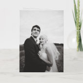 Timeless Black and White Monogram Modern Wedding 招待状 (裏面)