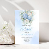 Timeless Blue Hydrangeas Bridal Shower Invitation 招待状