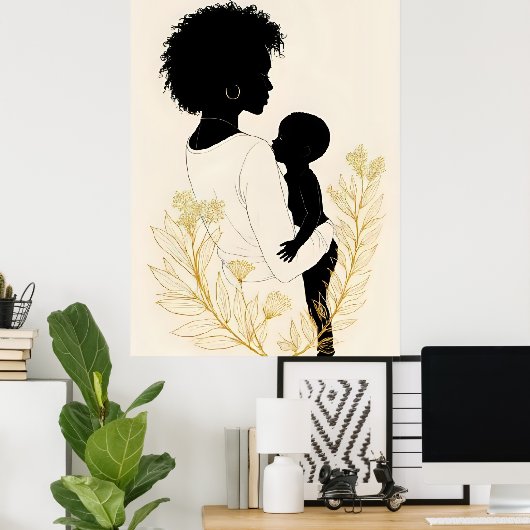 Timeless Bond – Mother and Daughter III ポスター (ホームオフィス)