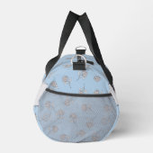 Timeless Botanical Bloom Soft Blue Monogram  ダッフルバッグ (右)