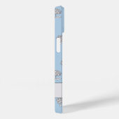 Timeless Botanical Bloom Soft Blue Monogram  Case-Mate iPhoneケース (裏面 / 右)