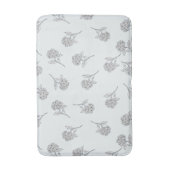 Timeless Botanical Bloom Soft Grey  バスマット (正面縦)