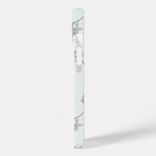 Timeless Botanical Bloom Soft Grey Case-Mate iPhoneケース (裏面 / 左)