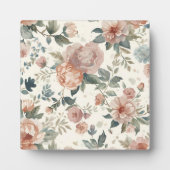 Timeless Botanical Blume – 水彩フローラモチーフ フォトプラーク (正面)