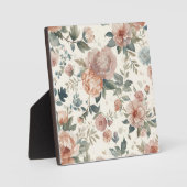 Timeless Botanical Blume – 水彩フローラモチーフ フォトプラーク (正面)