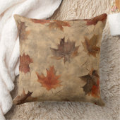 Timeless Botanical – Leaf in Warm Neutrals (2) クッション (ブランケット)