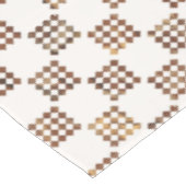 Timeless Brown and Beige Checkered Pattern テーブルクロス (アングル)
