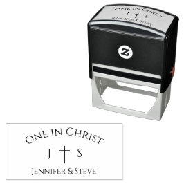Timeless Catholic Monogrammed セルフインキングスタンプ