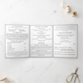 Timeless Catholic Monogrammed Trifold Program 三つ折りプログラム (内部)