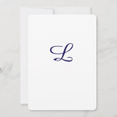 Timeless Catholic Monogrammed Wedding Invitation 招待状 (裏面)