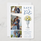 Timeless Chalice Vase Mediterranean Lemons Flowers セーブザデート (正面)