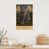 Timeless Charm: British Shorthair ポスター (キッチン)