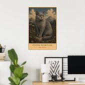 Timeless Charm: British Shorthair ポスター (ホームオフィス)
