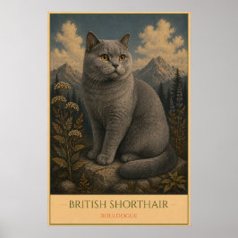 Timeless Charm: British Shorthair ポスター