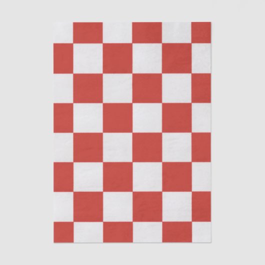 Timeless Charm Red & White Checkered Cheerful  薄葉紙 (正面)