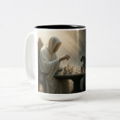 Timeless Chess Battle ツートーンマグカップ (正面左)