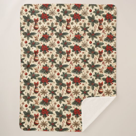 Timeless Christmas  シェルパブランケット (正面)