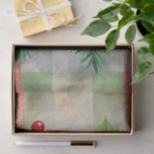 Timeless Christmas bells rice paper holly wreath  薄葉紙 (ギフト)