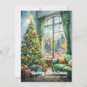 Timeless Christmas interior card red green decor シーズンカード (正面)