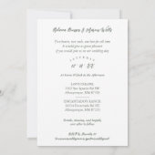 Timeless Christmas Poinsettia Photo Wedding 招待状 (裏面)