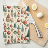 Timeless Christmas Toys キッチンタオル (四つ折り)