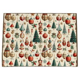 Timeless Christmas Toys ラージペーパーバッグ