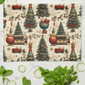Timeless Christmas Vibes キッチンタオル (折り畳み)