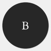 Timeless Classic Monogram Formal Wedding ラウンドシール (正面)