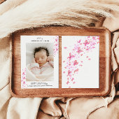 Timeless Classic Pink Butterfly Flat Baby 案内状