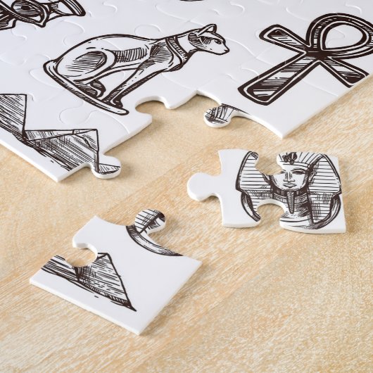 Timeless Egyptian Antiquities Digital Patterns ジグソーパズル (側面)