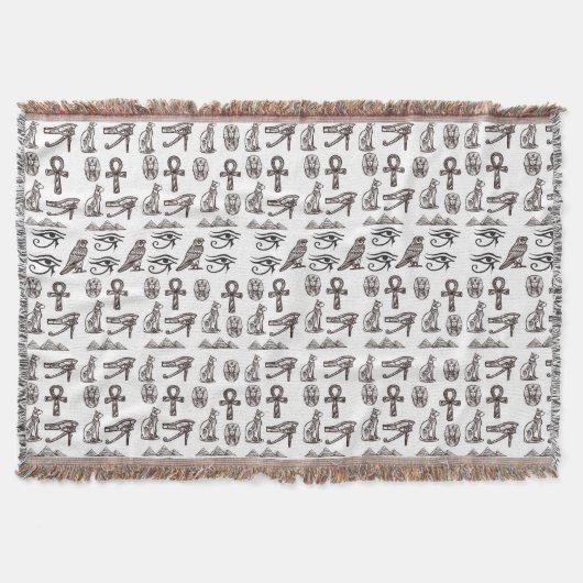 Timeless Egyptian Antiquities Digital Patterns スローブランケット (正面)