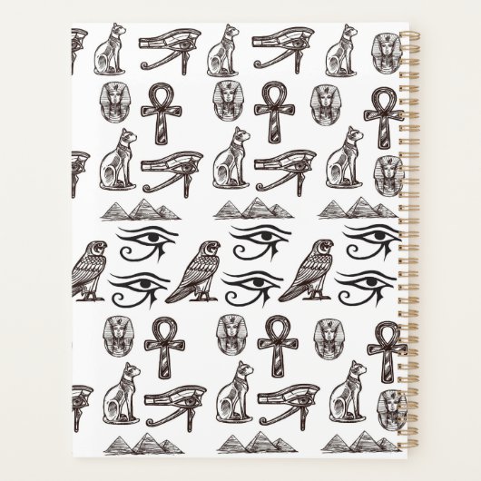 Timeless Egyptian Antiquities Digital Patterns プランナー手帳 (裏面)