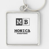 Timeless elegance Antique style monogram キーホルダー (正面)