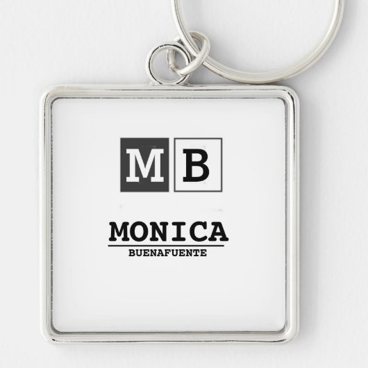 Timeless elegance Antique style monogram キーホルダー (正面)