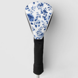 Timeless Elegance- Blue Toile Golf Head Cover ゴルフヘッドカバー